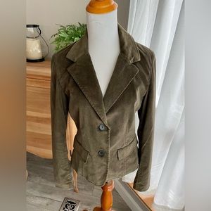 New Frontier Army Green Blazer- Size Small